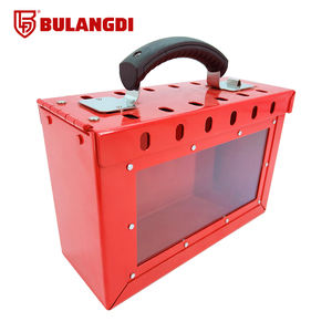 12 पैडलॉक लाल भंडारण समूह लॉक बॉक्स को बिना पारदर्शी दृश्य विंडो ग्लास दृश्य प्रबंधन BLDT27-01 सुरक्षा लॉक - Product Image 2