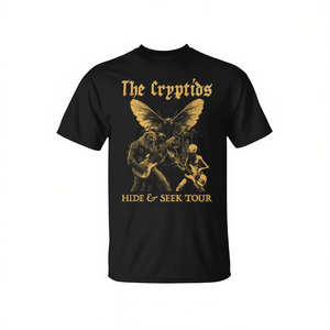 T-shirt The Cryptids Hide Seek Tour, noir, style grunge, groupe de rock - Product Image 2