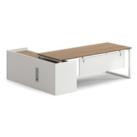 Escritorio de Computadora al por Mayor con Cajones, Mesa Moderna para Oficina, Escritorio Ejecutivo Moderno, Muebles de Escritorio en Forma de L de Lujo