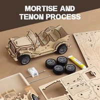 Casse-tête en bois 3D pour enfants et adultes, jouet d'assemblage de voiture-citerne mobile, kit de maquette, cadeau artisanal pour enfants et adultes