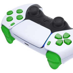 ชุดปุ่ม DIY สีเขียว ปุ่ม D-pad R1 L1 R2 L2 ปุ่มทริกเกอร์ ปุ่มแชร์ ปุ่มตัวเลือก ปุ่มหน้าจอ ปุ่มแบบกำหนดเอง ชุดปุ่มครบชุดสำหรับคอนโทรลเลอร์ PS5 รุ่น BDM-030/040/050 - Product Image 3