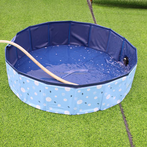 वित्तीय वर्ष Foldable बंधनेवाला गद्दी पोर्टेबल पीवीसी बिल्ली कुत्ते पालतू पानी स्नान धोने स्विमिंग टब पूल - Product Image 5