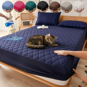 ผ้าคลุมที่นอนกันน้ำราคาโรงงาน มีหลายขนาดและหลายสี ผ้าคลุมเตียง ชุดเครื่องนอน ผ้าปูที่นอน - Product Image 2