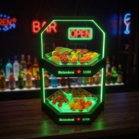 Plateau de service lumineux à LED, présentoir modulaire pour fruits et en-cas, pour bar, KTV, boîte de nuit, hôtel, buffet