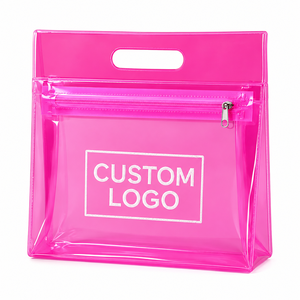 Custom Printing Logo Waterproof PVC Packing <b>Make</b> <b>Up</b> <b>Bag</b> Portable Pouch PVC Cosmetic <b>Bag</b> With Zipper - Product Image 3