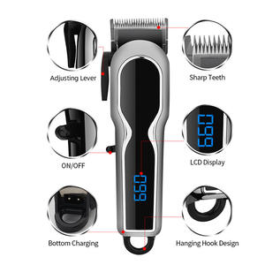 रेसुशी श-2592 पेशेवर कॉर्लेस पुरुषों हेयरड्रेसिंग किट मूंछ शरीर के शरीर के लिए रिचार्जेबल हेयर ट्रिमर इलेक्ट्रिक 3 घंटे - Product Image 4