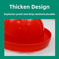 Abreuvoir automatique Plasson Bell pour volailles, abreuvoir pour poulets et canards, bol à eau en plastique rouge épaissi