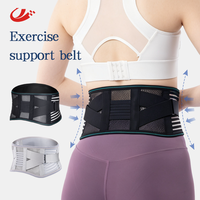 Ceinture de soutien lombaire souple et réglable à quatre bâtons, respirante, à double pression, pour le sport et le quotidien – Vente en gros usine