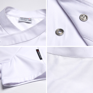 Uniforme <span class=keywords><strong>de</strong></span> travail <span class=keywords><strong>personnalisé</strong></span> avec logo pour la restauration rapide, divers restaurants, restauration hôtelière, <span class=keywords><strong>veste</strong></span> <span class=keywords><strong>de</strong></span> chef - Product Image 2