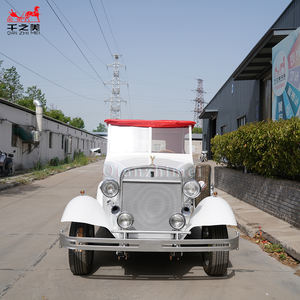 Mobil tamasya Convertible putih, mobil pernikahan Retro klasik antik, kendaraan lintas alam & Rumah indah - Product Image 4