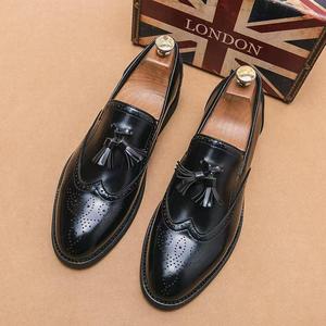 Mocassins en cuir PU pour hommes, Chaussures De conduite souples, Chaussures De soirée décontractées pour hommes - Product Image 1