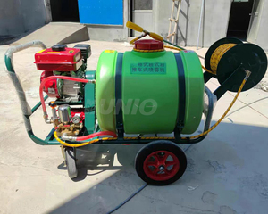 Chariot agricole 160L, <span class=keywords><strong>pulvérisateur</strong></span> <span class=keywords><strong>électrique</strong></span> à batterie à pousser à la main <span class=keywords><strong>sur</strong></span> roues - Product Image 3