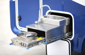 Estufa de Gas LPG Portátil de Acero Inoxidable con un Solo Quemador y Fregadero con Escritorio de Almacenamiento para Autocaravanas y Caravanas - Product Image 5