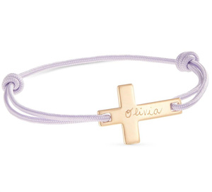 Bracelet minimaliste pour baptême de fille, bijoux de baptême, <span class=keywords><strong>cadeau</strong></span> de Noël pour petite fille, délicat pour bébé - Product Image 1