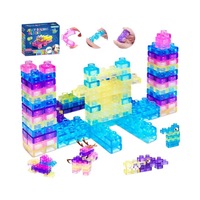 Bloques de Construcción Sensoriales de Silicona Suave, 40 Piezas, Tema de Animales y Naturaleza, Juguete de Apilamiento y Dentición, Set Educativo para Adolescentes y Adultos