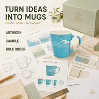 Servicio Completo de Fabricación de Tazas de Cerámica con Diseño de Marca, Listas para Regalo, Exportación a Granel, Venta al por Mayor para Empresas de Eventos de Comercio Global