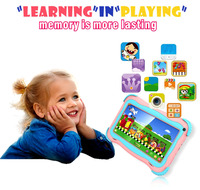 Tablette éducative Android 10.0 de 7 pouces avec processeur Allwinner A100 64 bits quadricœur pour enfants