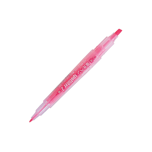 SGFR-10SL <b>refillable</b> twin tip highlighter 0.5mm fine 3.8mm broad water pigment <b>ink</b> five colors recycled material - Product Image 1