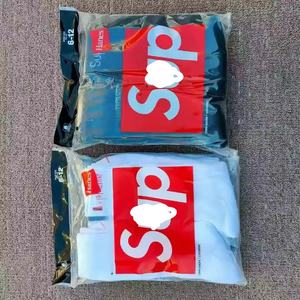 2 Pasang Kaos Kaki Hane Crew 100% Katun Kasual Logo Bawah Musim Gugur <span class=keywords><strong>Fashion</strong></span> Olahraga Kaos Kaki Basket Pria Manset Handuk - Product Image 4