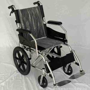 Fauteuil roulant manuel Foshan Lucheng, roue arrière de 16 pouces, alliage d'aluminium léger, pliable, pour personnes âgées et handicapées - Product Image 2