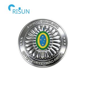 Souvenirs personnalisés Brésil, carte du Brésil avec drapeau, médaille des forces armées, pièces commémoratives, pièce <span class=keywords><strong>de</strong></span> défi personnalisée Brésil - Product Image 6