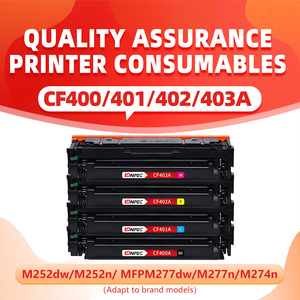 Cartucho de Tóner de Color Compatible con Lonpec CF400A/Bk/CF401A/C/<span class=keywords><strong>CF402A</strong></span>/Y/CF403A/M HP PRO M252/MFP M277 Garantía de 24 Meses 1500/1400 - Product Image 2