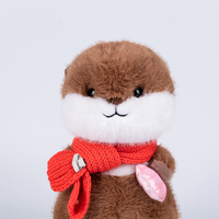 Jouets en peluche doux de loutre de mer réalistes personnalisés jouets de poupée d'animal en peluche personnalisables