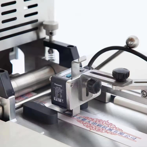 JC-3080 tự động may quần áo rửa chăm sóc nhãn cắt máy móc siêu âm satin Máy Cắt nhãn - Product Image 5