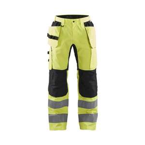 BLAKLADER - 155218113399C152 Hi-Vis <b>trousers</b> <b>stretch</b> Yellow/<b>Black</b> - EAN 7330509546369 HI-VIS WORKWEAR - Product Image 1