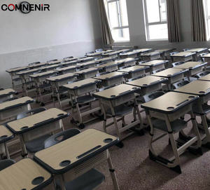 Mesa e Cadeira Escolar Moderna de Plástico Ajustável em Altura para Alunos do Ensino Fundamental - Product Image 6