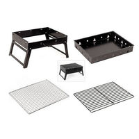 Barbecue au charbon de bois portable et léger pour le camping en plein air, la randonnée et les pique-niques, grilles de barbecue pliantes modernes
