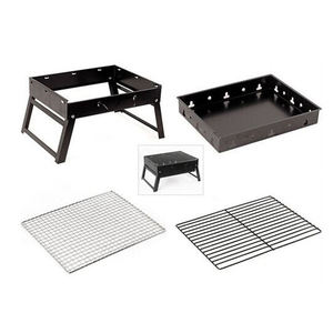 Parrilla de carbón de <span class=keywords><strong>hierro</strong></span> portátil ligera para acampar al aire libre, senderismo y picnics, parrillas de barbacoa plegables modernas - Product Image 6