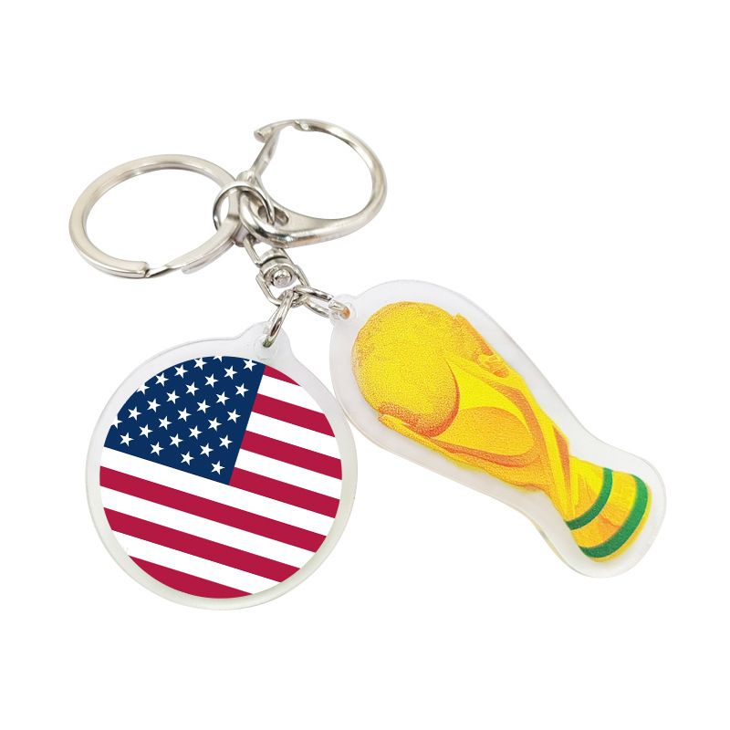 Porte-clés étoile De Football En PVC, Pendentif De Sac, Clé De
