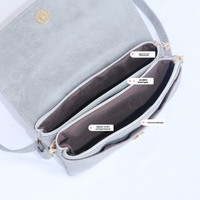 Sac à bandoulière en cuir givré couleur unie pour femme, fermeture éclair, 18 cm, style japonais et coréen, mini sac