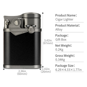 Pemantik cerutu kualitas tinggi empat api pemantik api khusus - Product Image 6