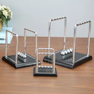 Newton's Cradle Balance Pendulum mainan pembelajaran fisika berayun bola kinetik dekorasi rumah kantor penghilang stres menyenangkan kerajinan logam