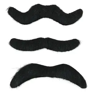 Self-Adhesive Eco-friendly Mustache Set Perfect for Adult Kid Parties Coming with Three Different Shaped Mustaches