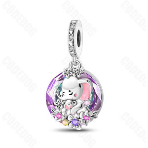 Hot Selling Silver Charm Fit Original Pan Dream Princess Unicorn Fashion 925 zilveren bedel voor het maken van sieraden, armbanden, kettingen - Product Image 4