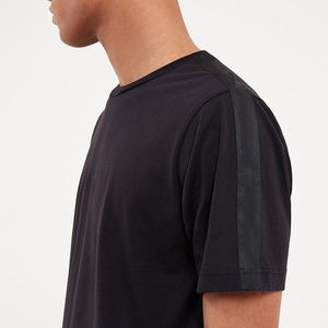 ผู้ผลิตเสื้อยืดคอกลมพรีเมียม ผ้าฝ้าย 100% เนื้อหนา ทรงโอเวอร์ไซส์ เสื้อยืดสตรีทแวร์ผู้ชาย เสื้อยืดเรียบง่ายลำลอง - Product Image 2