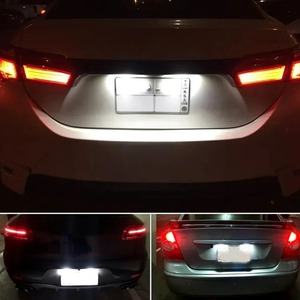 2 Luces LED para Placa de Matrícula para <span class=keywords><strong>Toyota</strong></span> Camry, Corolla, Prius, Yaris, Highland, Avalon, Auris, Vios, Esquire, EZ, Noah, <span class=keywords><strong>Proace</strong></span> - Product Image 3