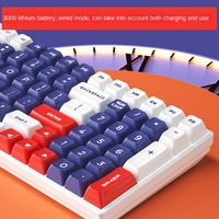 Teclado Mecánico Inalámbrico Personalizable Programable con Retroiluminación RGB de Tamaño Completo S100 Transfronterizo, Conexión USB Real de Triple Modo