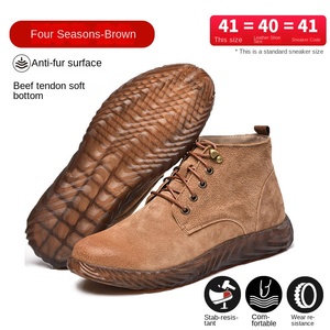 Chaussures <span class=keywords><strong>de</strong></span> sécurité pour soudeurs en gros d'usine, anti-écrasement, anti-perforation, norme européenne, chaussures montantes pour hommes, été, anti-brûlure - Product Image 4