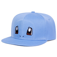 Gorras de Camionero Divertidas y Lindas con Bordado de Monstruo de Dibujos Animados, Gorra de Béisbol de Mezcla de Algodón con Visera Plana, Gorra de Hip-hop para el Sol