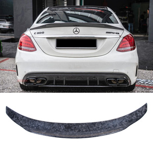 Aileron arrière en fibre de carbone forgée style PSM pour berline 4 portes Classe C W205 2013-2022 - Product Image 1