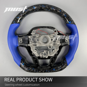 Volante LED de Fibra de Carbono Forjado con Diseño de Escamas Azules Personalizado para Honda Accord CR-V Civic Si Type-R FL5 para Acura Integra 2022-2026 - Product Image 5