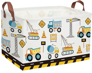 Panier de rangement rectangulaire pour vêtements, jouets et cubes, pour véhicules d'ingénierie - Product Image 1