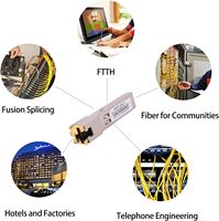 Transceptor Modular Ethernet de Cobre SFP Gigabit 1000Base-T a RJ45 de 100m para FTTH, Empalme por Fusión, Fibra para Comunicación