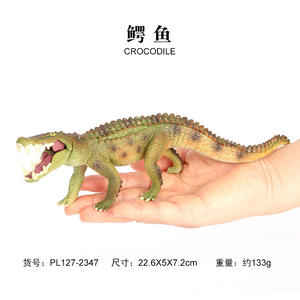 Venta al por mayor de PVC sólido simulación estatua modelo Safari Animal juguete cocodrilo Animal figuritas Juguetes - Product Image 2