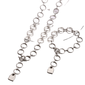 Demandez le catalogue <span class=keywords><strong>U</strong></span> : Ensemble <span class=keywords><strong>de</strong></span> bijoux <span class=keywords><strong>de</strong></span> mode <span class=keywords><strong>N</strong></span> Colliers Bracelets Chaînes <span class=keywords><strong>O</strong></span> <span class=keywords><strong>De</strong></span> <span class=keywords><strong>50</strong></span>, Accessoires Clé et Serrure en acier 316L, Prix <span class=keywords><strong>de</strong></span> gros - Product Image 1