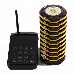 Free Logo Printing Wireless calling restaurant waiting buzzer